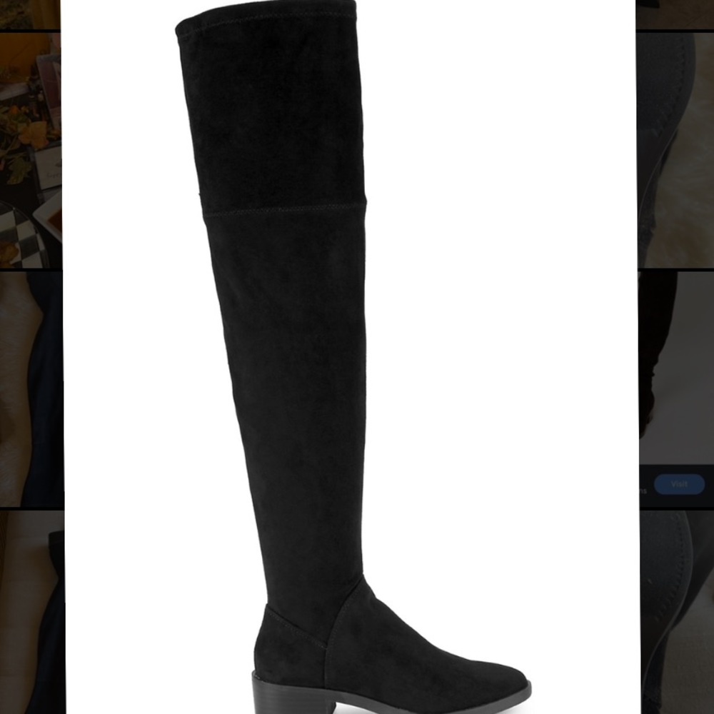 Never worn Dolce Vita over the knee black suede boots